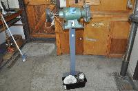 Abbott & Ashby 200mm Industrial Bench Grinder on Stand with Buffs and