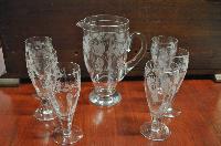 Stuart Crystal Water Jug & 6 Glasses (Item 29289) GippsWares