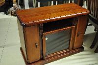 Small Tv Unit on Wheels with DVD Storage 71cmH x 93W x 42D (Item 31019