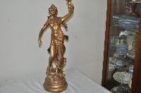 Gold Lady Holding a Kero Lamp 99cm Tall (Item 32530) GippsWares