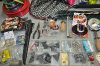 Quantity of Fishing Gear, Hooks, Sinkers, Line, Nets, Knives Etc (Item