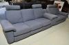 Electric Reclining 2 & 3 Seater Grey Upholstered Lounge Suite 