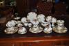58 Pieces of Royal Albert Old Country Roses England - Setting for 8 Plus Teapot, Creamer & Sugar Bowl, Salt & Pepper, Butter Dish & 2 Tier Cake Plate 
