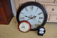 2 x Wall Clocks & Old Electricity Meter (Item 33459) GippsWares