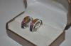 Pair of 18ct White Gold Earrings with Fifty-Six Princess Cut Sapphires Total Weight 6.47 Grams - With Certificate of $2,495 