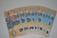 10 x Consecutive 1988 Commemorative $10 Banknotes Serial Numbers AB26961090 to AB20961099 